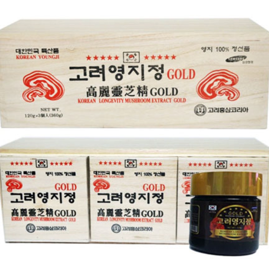  Cao Linh chi sao đỏ  hộp gỗ -  hộp 3 lọ * 120 grm