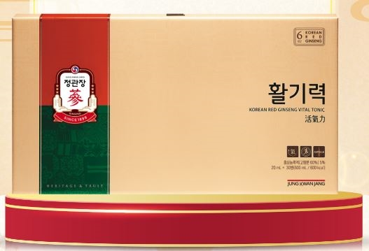 Nước Uống Hồng Sâm KGC- Korean Red Ginseng Vital Tonic (Hwal Gi Ruk)  (20ml x 30 Ống)