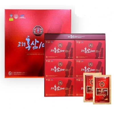 Nước Uống Hồng Sâm Nguyên Chất  Không Đường Hàn Quốc Bio apgold- hộp 30 gói * 70 ml