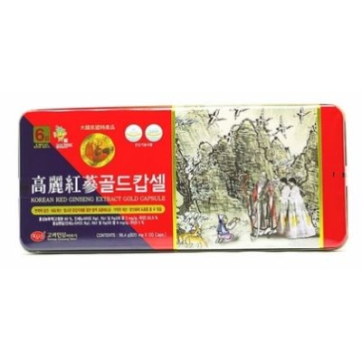 Viên Hồng Sâm Nhung Hươu Linh Chi KGS Korean Red Ginseng Extract Gold Capsule 120 Viên